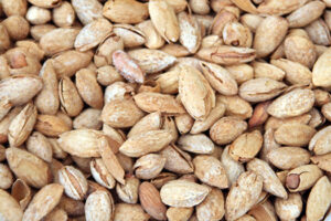 Almonds background